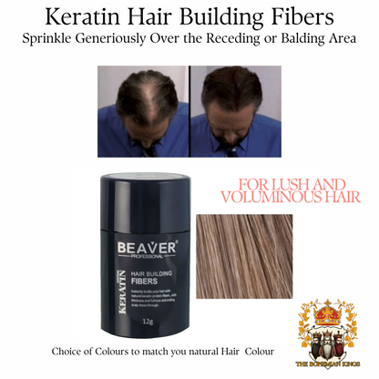 Beaver Professional  Hair Building Fibers Light Brown 12g