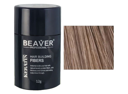 Beaver Professional  Hair Building Fibers Light Brown 12g