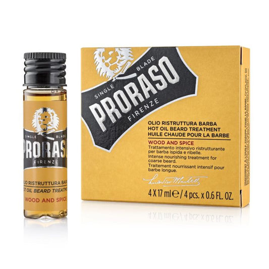 Proraso Beard Hot Oil Treatment (W&S) 4 x17ml